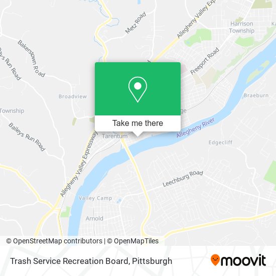 Trash Service Recreation Board map