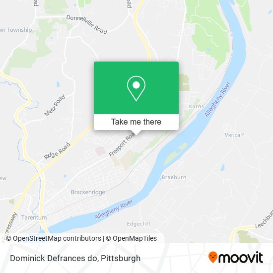 Mapa de Dominick Defrances do
