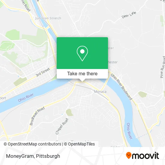 Mapa de MoneyGram