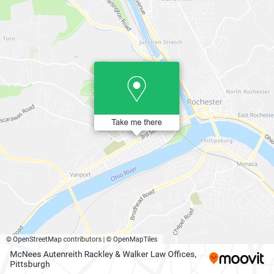 McNees Autenreith Rackley & Walker Law Offices map