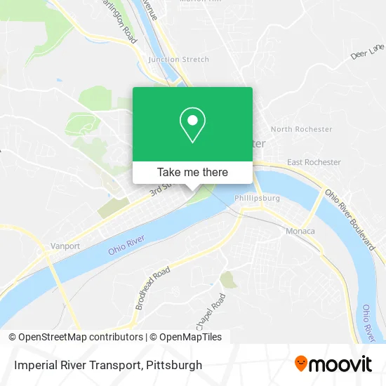 Imperial River Transport map