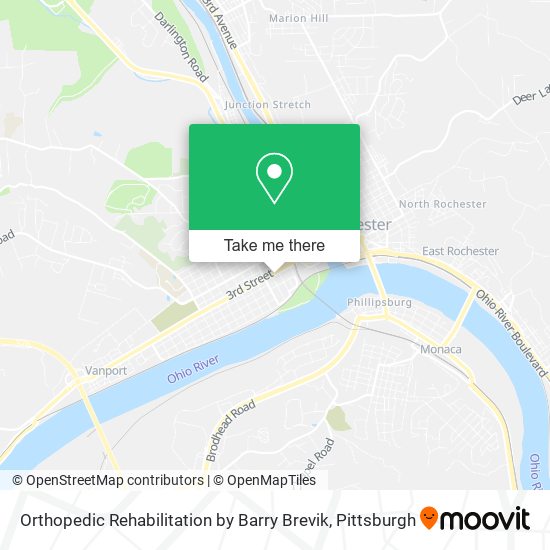 Orthopedic Rehabilitation by Barry Brevik map