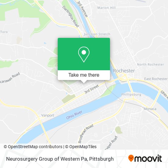 Neurosurgery Group of Western Pa map