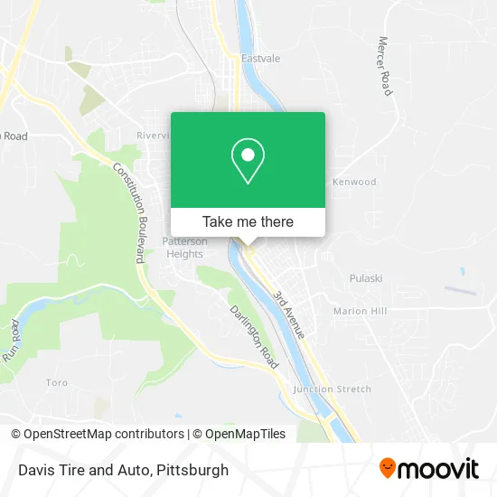 Davis Tire and Auto map