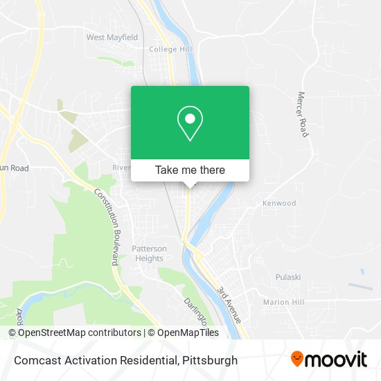 Comcast Activation Residential map