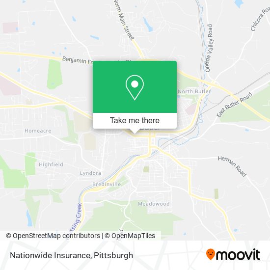 Mapa de Nationwide Insurance