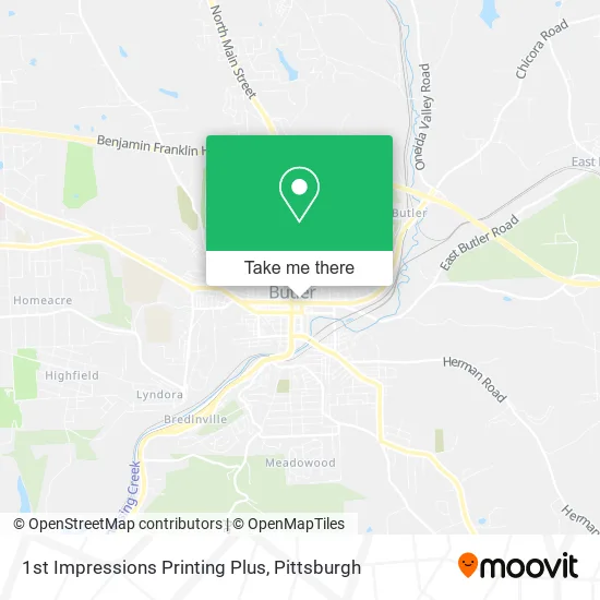 1st Impressions Printing Plus map