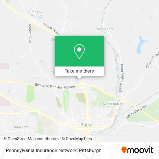 Pennsylvania Insurance Network map