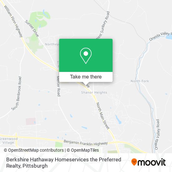 Mapa de Berkshire Hathaway Homeservices the Preferred Realty