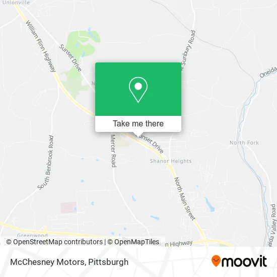 McChesney Motors map