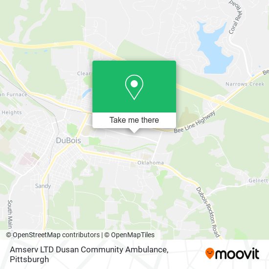 Amserv LTD Dusan Community Ambulance map