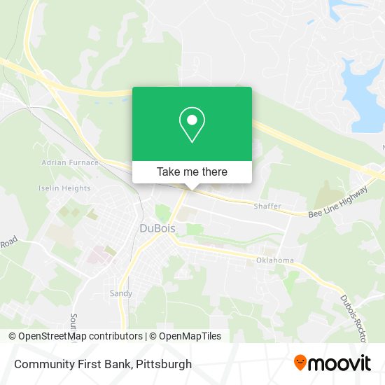 Community First Bank map