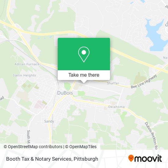 Mapa de Booth Tax & Notary Services