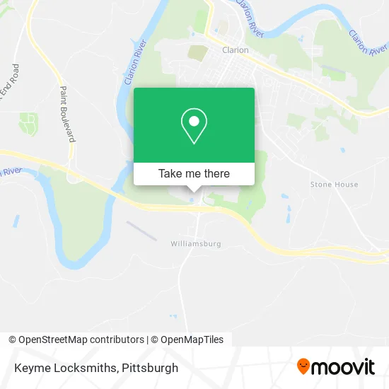 Keyme Locksmiths map
