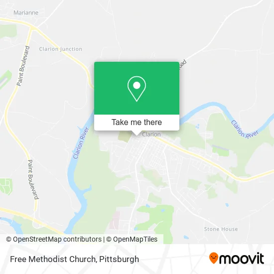 Free Methodist Church map