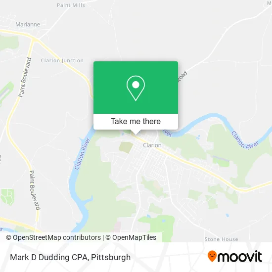Mark D Dudding CPA map