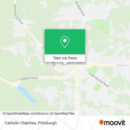 Catholic Charities map