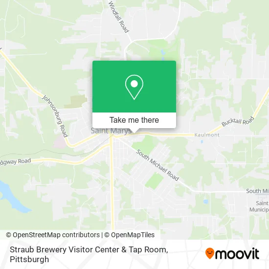 Straub Brewery Visitor Center & Tap Room map
