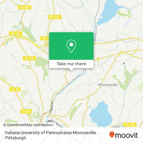 Indiana University of Pennsylvania-Monroeville map