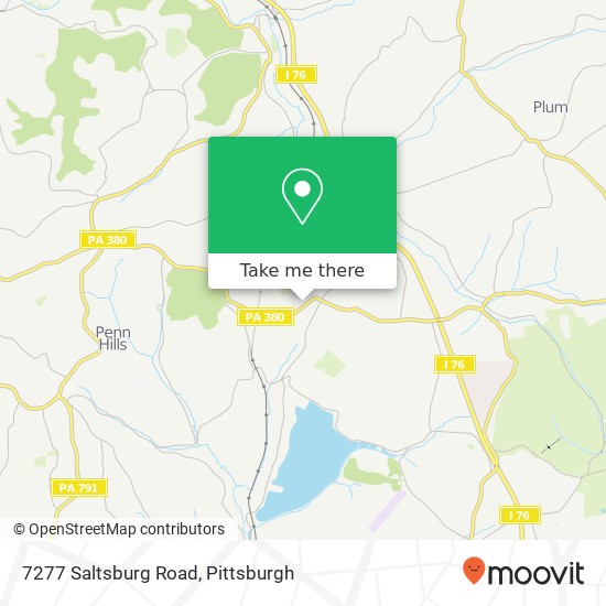 Mapa de 7277 Saltsburg Road