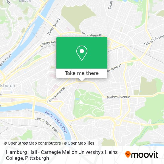 Mapa de Hamburg Hall - Carnegie Mellon University's Heinz College