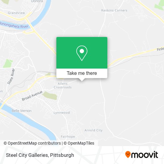 Steel City Galleries map