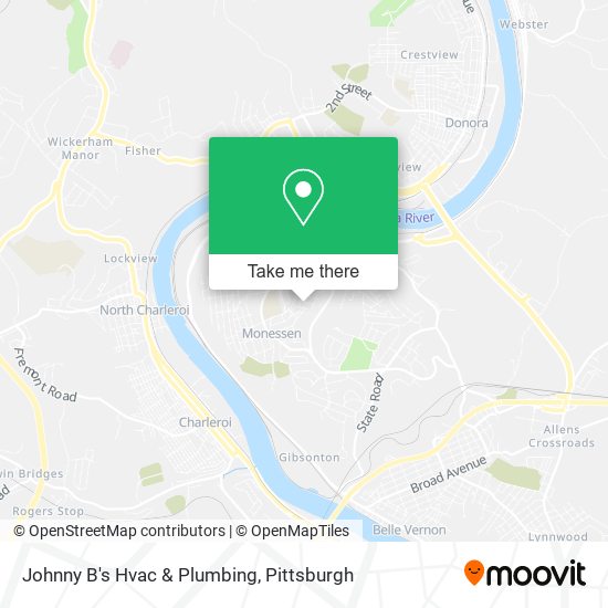 Mapa de Johnny B's Hvac & Plumbing