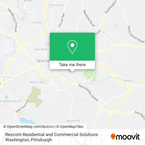Rescom Residential and Commercial Solutions Washington map