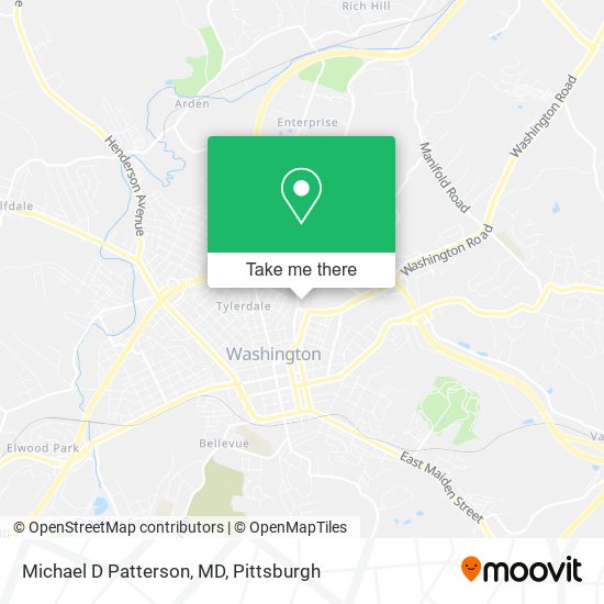 Michael D Patterson, MD map