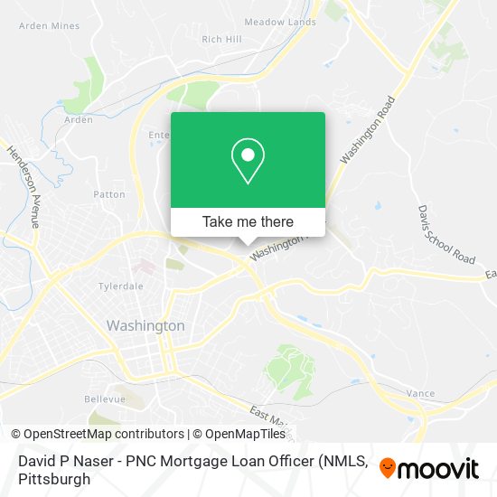 Mapa de David P Naser - PNC Mortgage Loan Officer