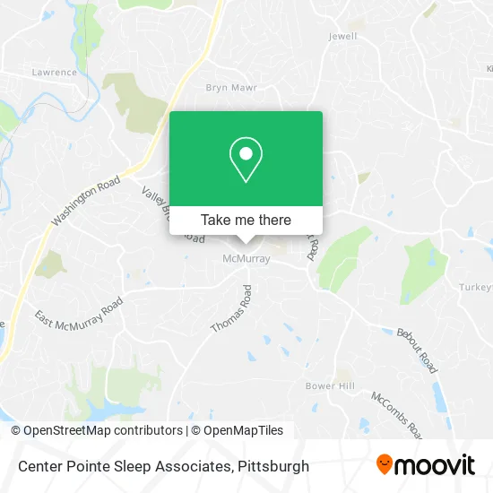 Center Pointe Sleep Associates map