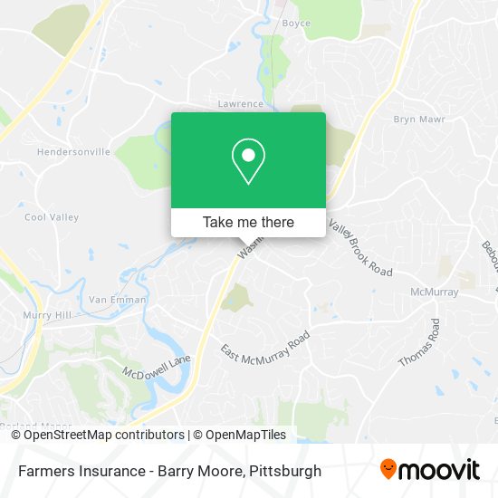 Farmers Insurance - Barry Moore map
