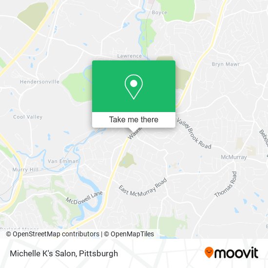 Michelle K's Salon map