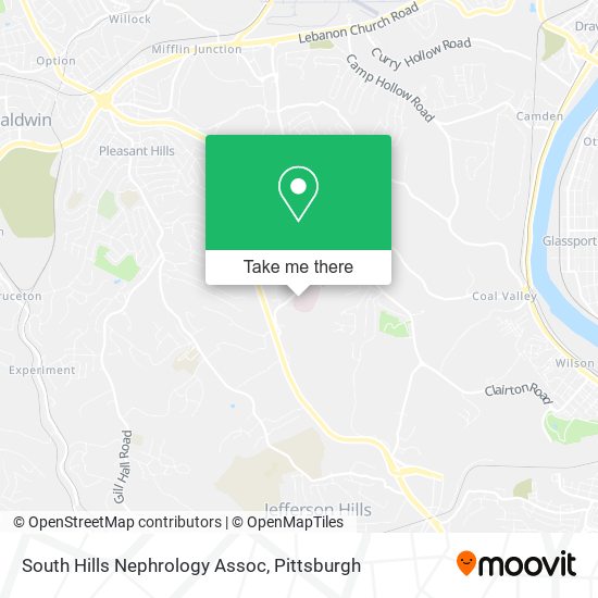 South Hills Nephrology Assoc map