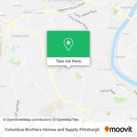 Mapa de Columbus Brothers Homes and Supply