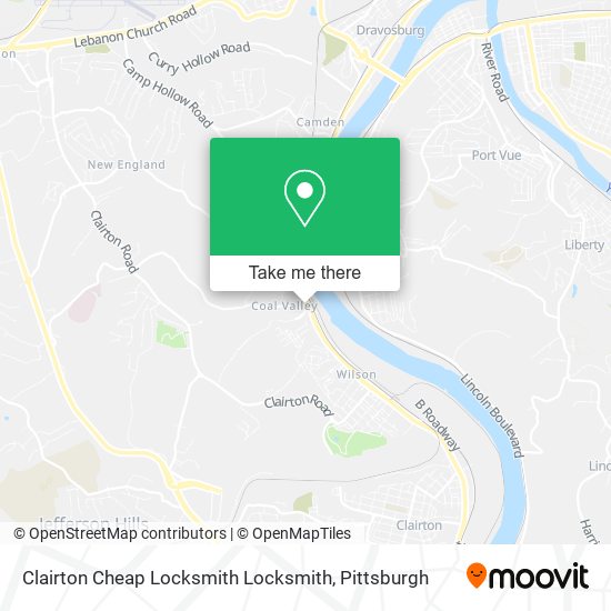 Clairton Cheap Locksmith Locksmith map