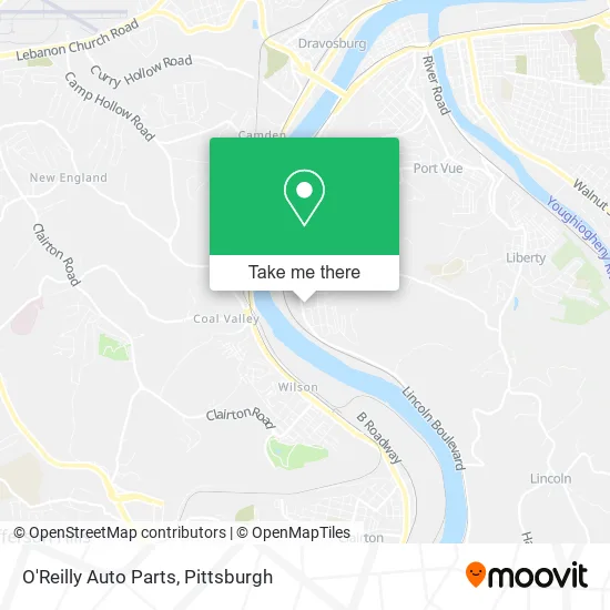 O'Reilly Auto Parts map
