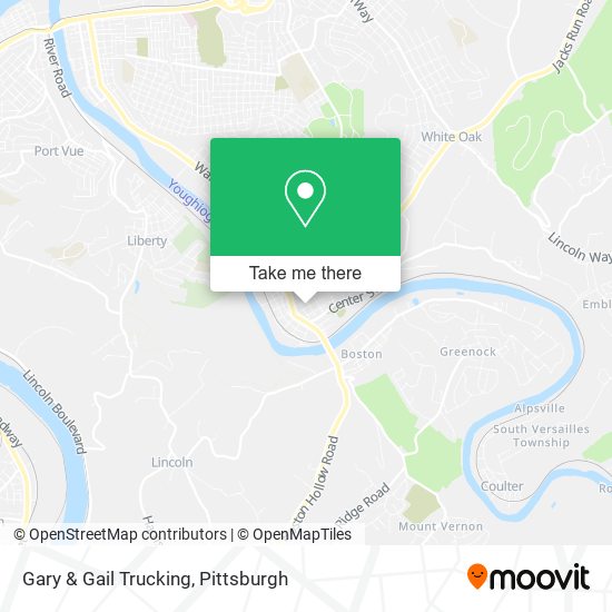 Gary & Gail Trucking map