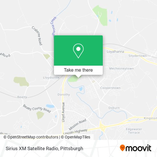 Sirius XM Satellite Radio map