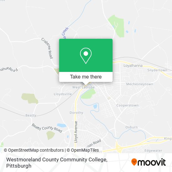 Westmoreland County Community College map