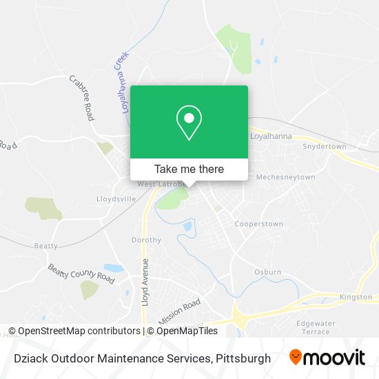 Mapa de Dziack Outdoor Maintenance Services