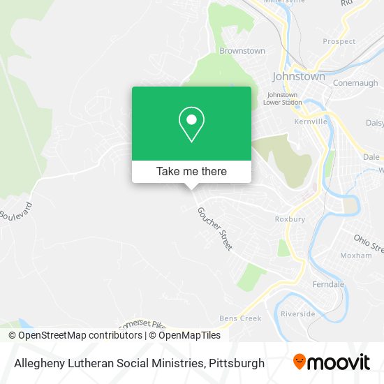 Allegheny Lutheran Social Ministries map