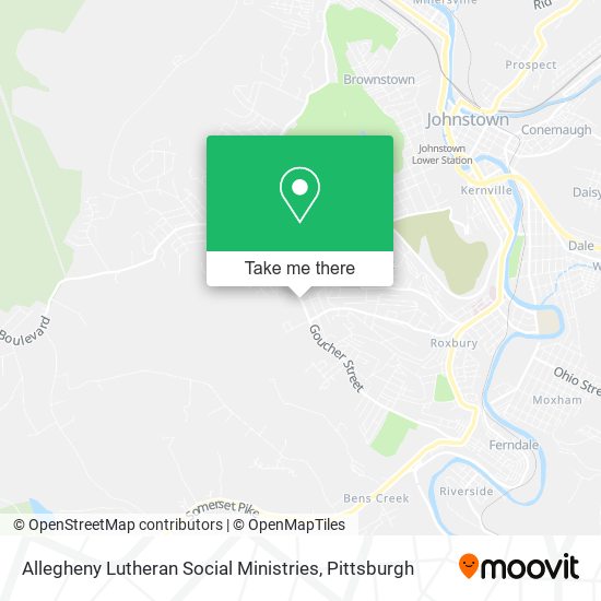 Mapa de Allegheny Lutheran Social Ministries