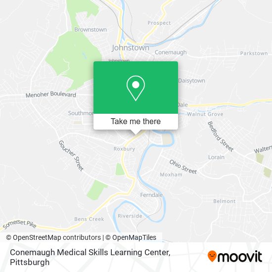 Mapa de Conemaugh Medical Skills Learning Center