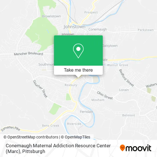 Mapa de Conemaugh Maternal Addiction Resource Center (Marc)