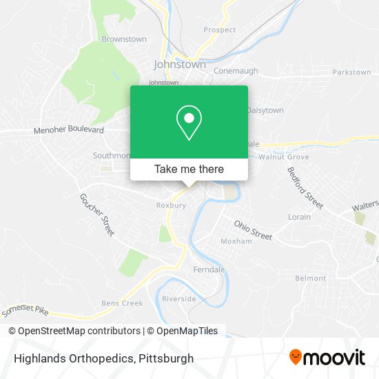 Highlands Orthopedics map