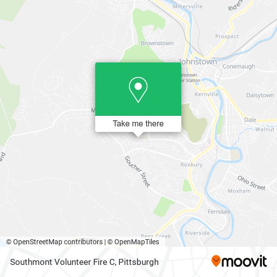 Mapa de Southmont Volunteer Fire C