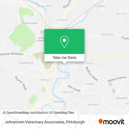Johnstown Veterinary Associates map