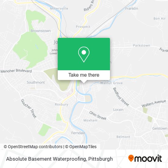 Absolute Basement Waterproofing map