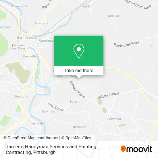 James's Handyman Services and Painting Contracting map